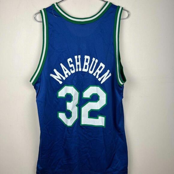 Vintage Dallas Mavericks Jamal Mashburn #32 Champion Jersey size 44 L - Picture 3 of 7